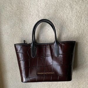 Dooney & Bourke Briele Collection Croc Embossed Leather Shopper Tote